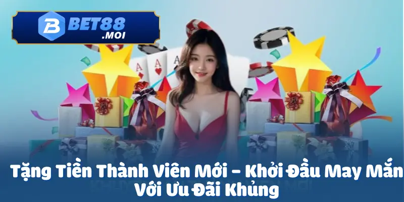 Tặng Tiền Thành Viên Mới – Khởi Đầu May Mắn Với Ưu Đãi Khủng 2 Tặng tiền thành viên mới là chương trình ưu đãi đặc biệt tại Bet88