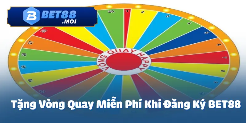 Tặng Vòng Quay Miễn Phí Khi Đăng Ký BET88 – Nhận Quà Ngay 1 Tặng vòng quay miễn phí khi đăng ký chính là ưu đãi không thể bỏ lỡ